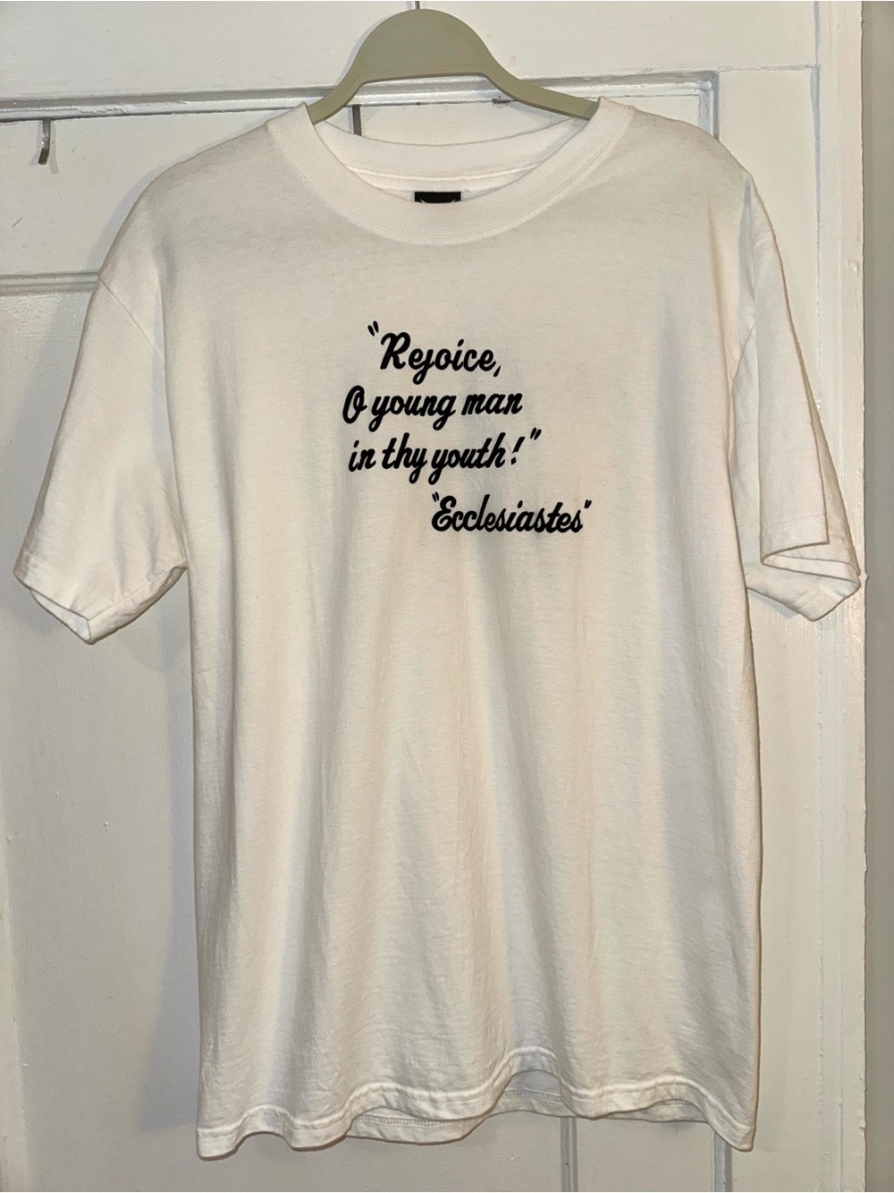 Double Sided Socrates  / Ecclesiastes Unique Quote Crewneck Tee